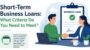 Short-Term Business Loans